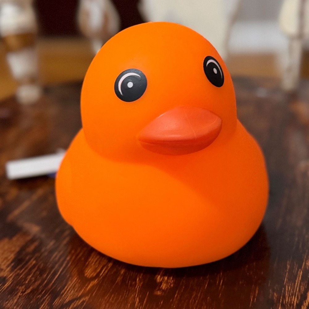 Halloween Squishy Duck Neon Orange Sunny Days | Toymendous Jumbo Sensory Toy NWT